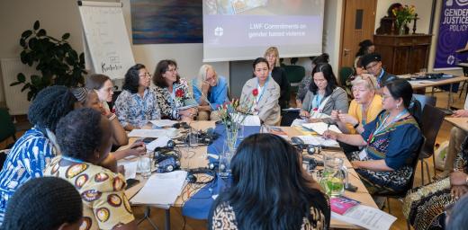 Prior to the 13-19 September LWF Thirteenth Assembly in Kraków, Poland, women from around the world engage in conversation on gender-based violence during the Women's Pre-Assembly in Wroclaw, Poland. Photo: LWF/Albin Hillert