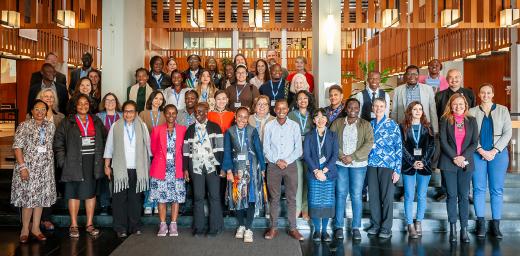 Participants in the 2023 Women’s Human Rights Advocacy Training gathered in Geneva’s Ecumenical Center. Photo: LWF/S. Gallay