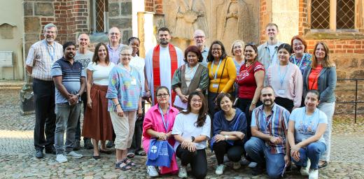 Participants and facilitators of the Seventh Lay Leaders Seminar after the Communion service in the Corpus Christi Chapel in Wittenberg, Germany. Photo: LWF/A. Weyermüller
