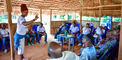 A returnee with the LWF’s Symbols of Hope program in Nigeria