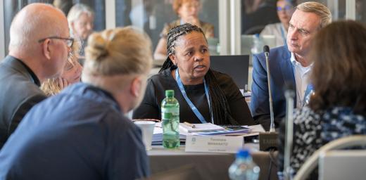 Council members in a group discussion at the June 2024 meeting. 