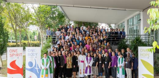 Participants of the Asia Pre-Assembly held in Malaysia in 2023 to prepare for the Thirteenth Assembly in Poland. Photo: LWF/Jotham Lee