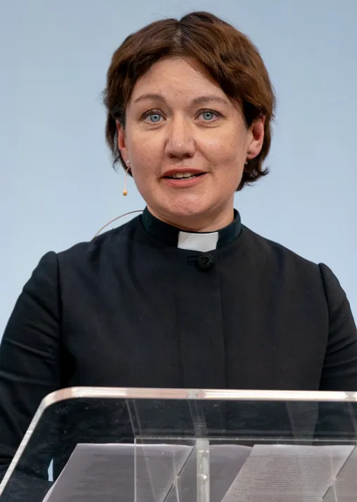 Rev. Anne Burghardt addresses the Lambeth Conference