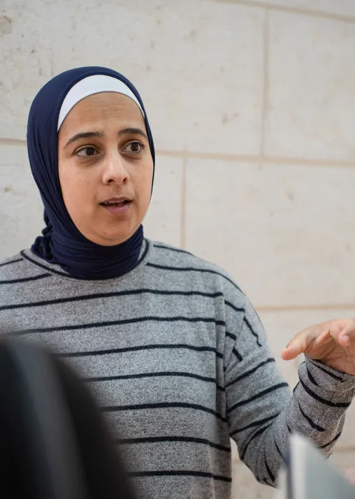 Lana Naser El Den, director of the Community Outreach Program. Photo: LWF/ Abdalla Elayyan