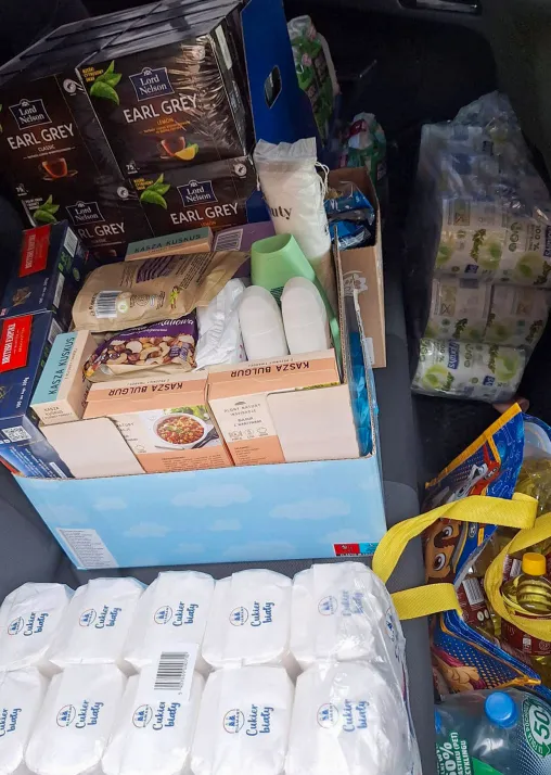 Loaded truck, ready to leave for the Zgierc fire department. Photo: LWF Poland