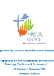 Message from The Lutheran World Federation conference