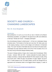 Keynote Speech - General Secretary Burghardt - Society and Church: Changing Landscapes.pdf